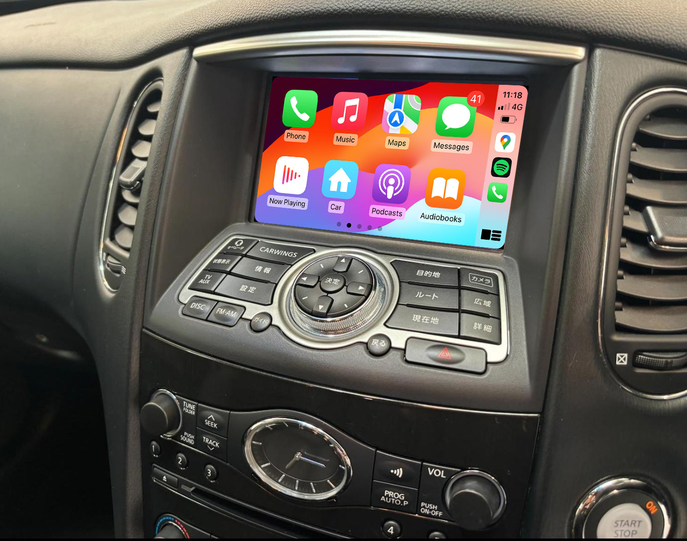 Nissan Skyline 370GT v36(J50) 06-14 Add wireless carplay and android auto retrofit