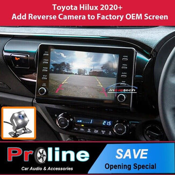 Add Reverse Camera Kit for Toyota Hilux Factory Screen 2020 2011 2022 2023 2024 2025 integration