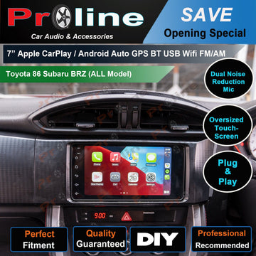 Toyota 86 2012-2022 Headunit GPS Bluetooth Apple Carplay Android Auto accessories Radio