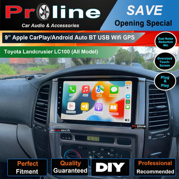 Toyota Landcruiser 1999-2006 100 Series LC100 LC105 GPS Bluetooth Apple CarPlay Android Auto