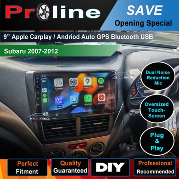 Subaru Forester 2007-2012 9 GPS Bluetooth Wireless Apple CarPlay Android Auto Stereo Headunit