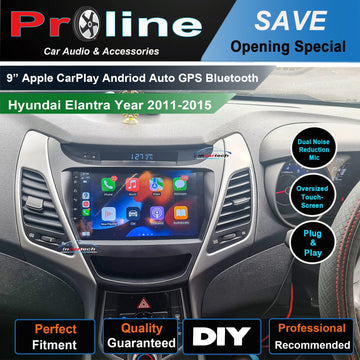 Hyundai Elantra 2011-2015 GPS Bluetooth Apple CarPlay Android Auto Stereo Screen