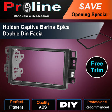 For Holden Captiva Barina Epica Facia 2 DIN Fascia Stereo Dash Surround Panel