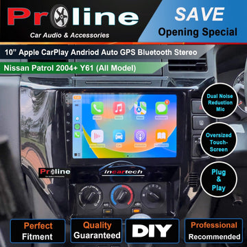 Nissan Patrol 2004-2015 Y61 GPS Bluetooth Wireless Apple Carplay Android Camera Stereo
