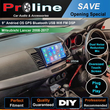 Mitsubishi Lancer 2008-2017 GPS 10 Bluetooth Radio Accessories Headunit Android