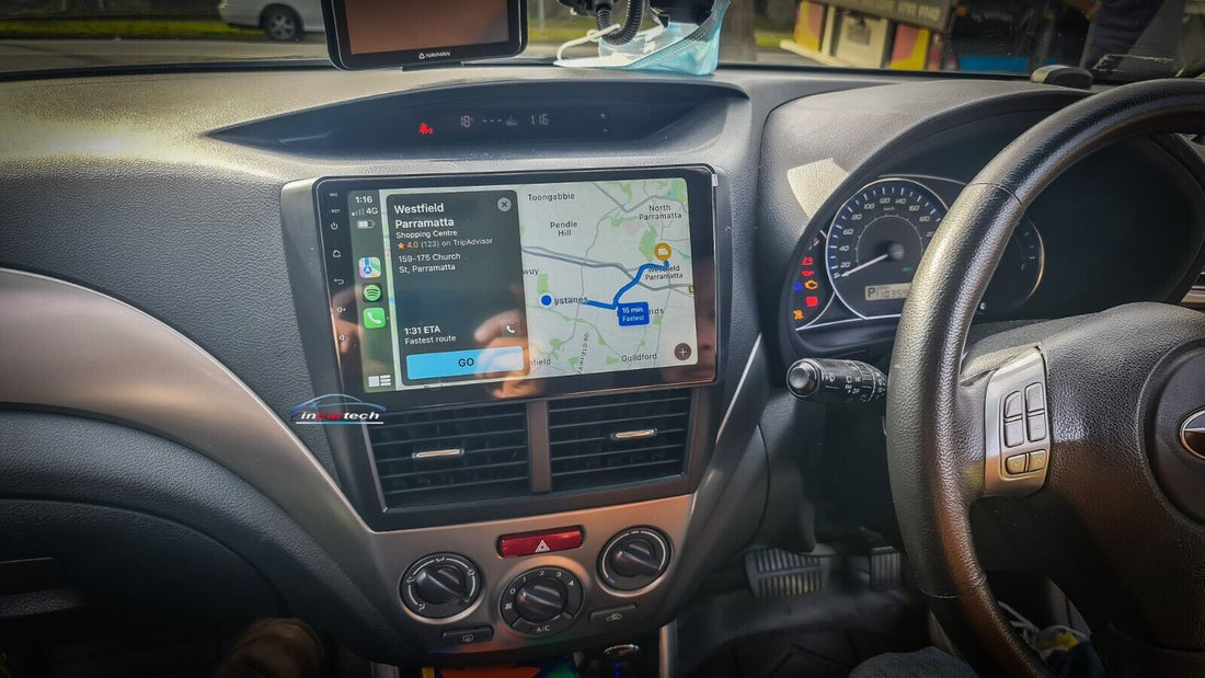 Subaru Forester 2007-2012 9 GPS Bluetooth Wireless Apple CarPlay Android Auto Stereo Headunit