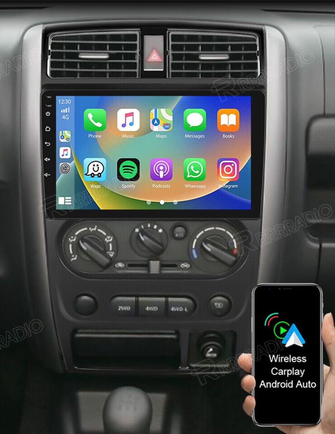 Suzuki Jimmy 2005-2016 Wireless Apple Carplay Android Auto GPS SatNav Radio Stereo