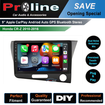 Honda CRZ 2010-2016 9 Wireless apple Carplay Android Auto GPS Radio Stereo satnav