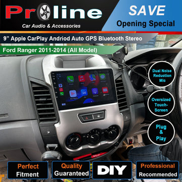 Ford Ranger PX T6 MK1 2011-2014 Stereo GPS Bluetooth USB Wireless Apple CarPlay