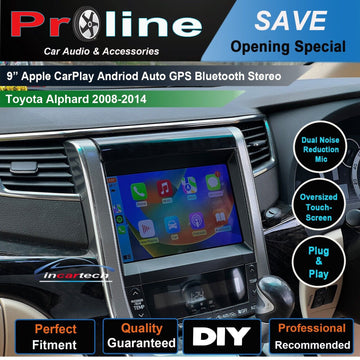 Toyota verllfire 2008-2014 GPS Wireless Apple CarPlay Android Auto Stereo Radio 9