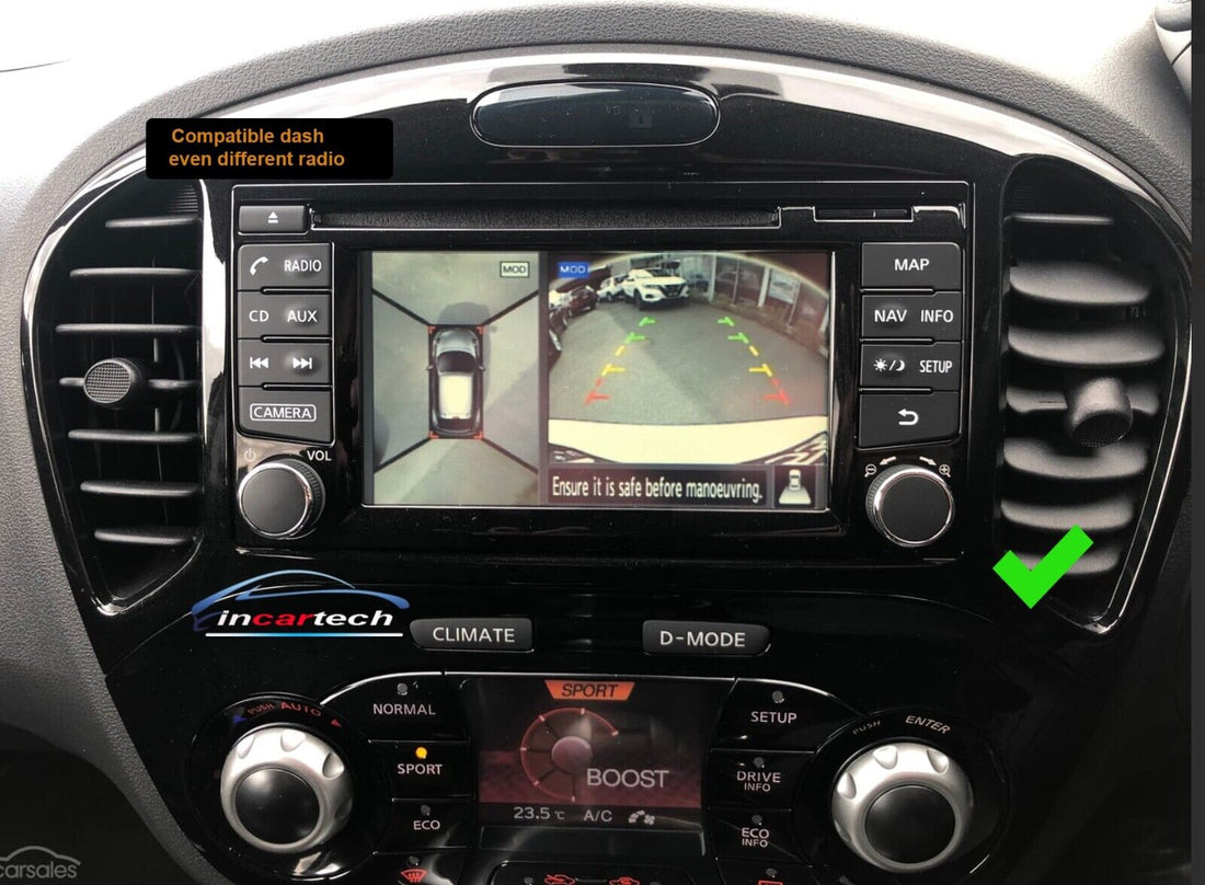 Nissan Juke 2010-2018 F15 GPS Wireless Apple Carplay Wired Android Auto Stereo Support 360