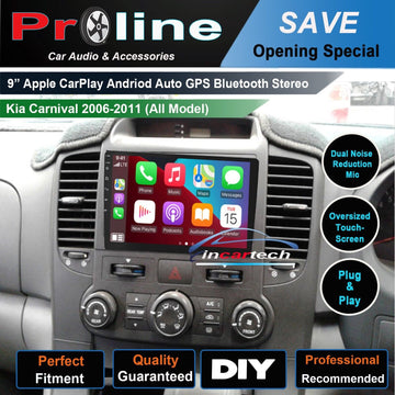 Kia Carniva 2006-2011 Wireless Apple CarPlay Android auto GPS Bluetooth Stereo Radio