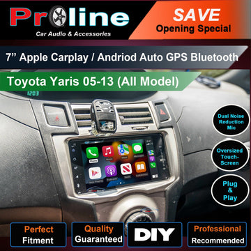 Toyota Yaris Hatchback 2005-2013 Wireless Apple CarPlay Andriod Auto GPS Bluetooth Stereo Radio