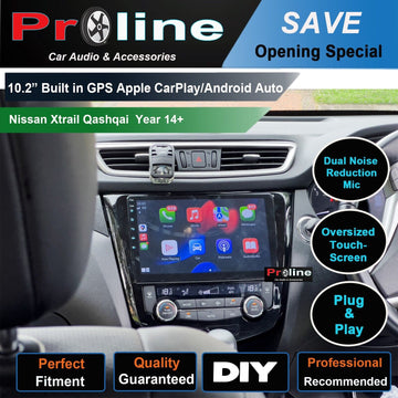 Nissan Qashqai 2014-2021 J11 10 Screen GPS Wireless apple CarPlay Android auto stereo DSP