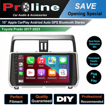 Toyota Prado 17-25 GX GXL Wireless Apple Carplay Stereo Android auto Upgrade Radio Satnav
