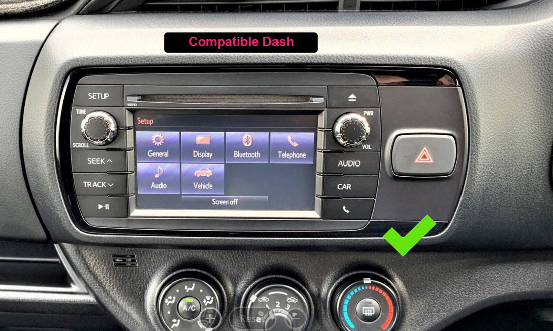 Toyota Yaris 2015-2019 9 Screen Wireless Apple CarPlay GPS Bluetooth Stereo DSP