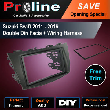 Suzuki Swift 2011-2016 Radio double 2 DIN Facia Dash Trim fascia bracket™
