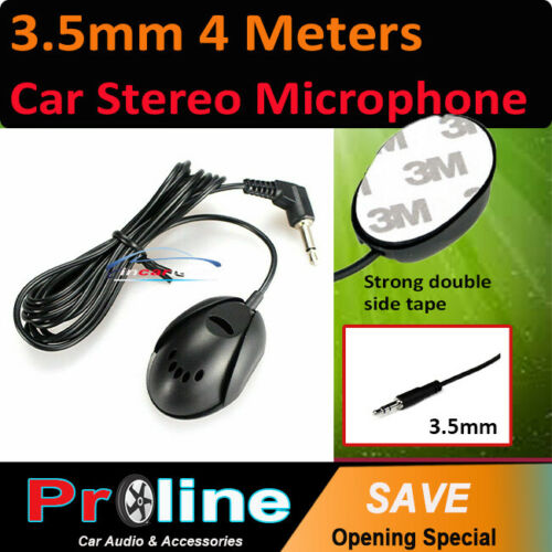 Microphone 3.5mm PC Car Audio Stereo GPS External mic windscreen stick tape