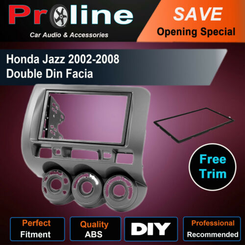 Honda Jazz 2002-2008 GD DOUBLE 2 DIN stereo radio facia Fascia Dash kit Panel