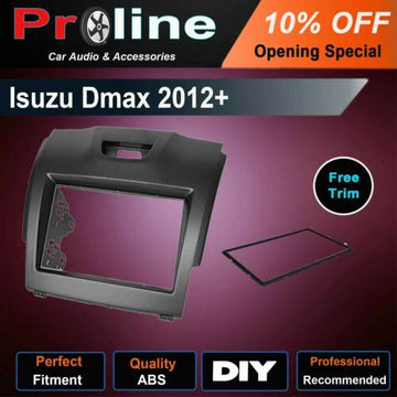 Double-DIN Facia Kit Fascia Panel Dash Surround Trim For Isuzu Dmax D-max 2012+