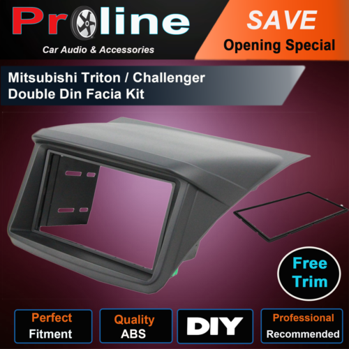 Mitsubishi Triton MN ML 2-Din Car Stereo Radio Facia dash panel Fascia plate