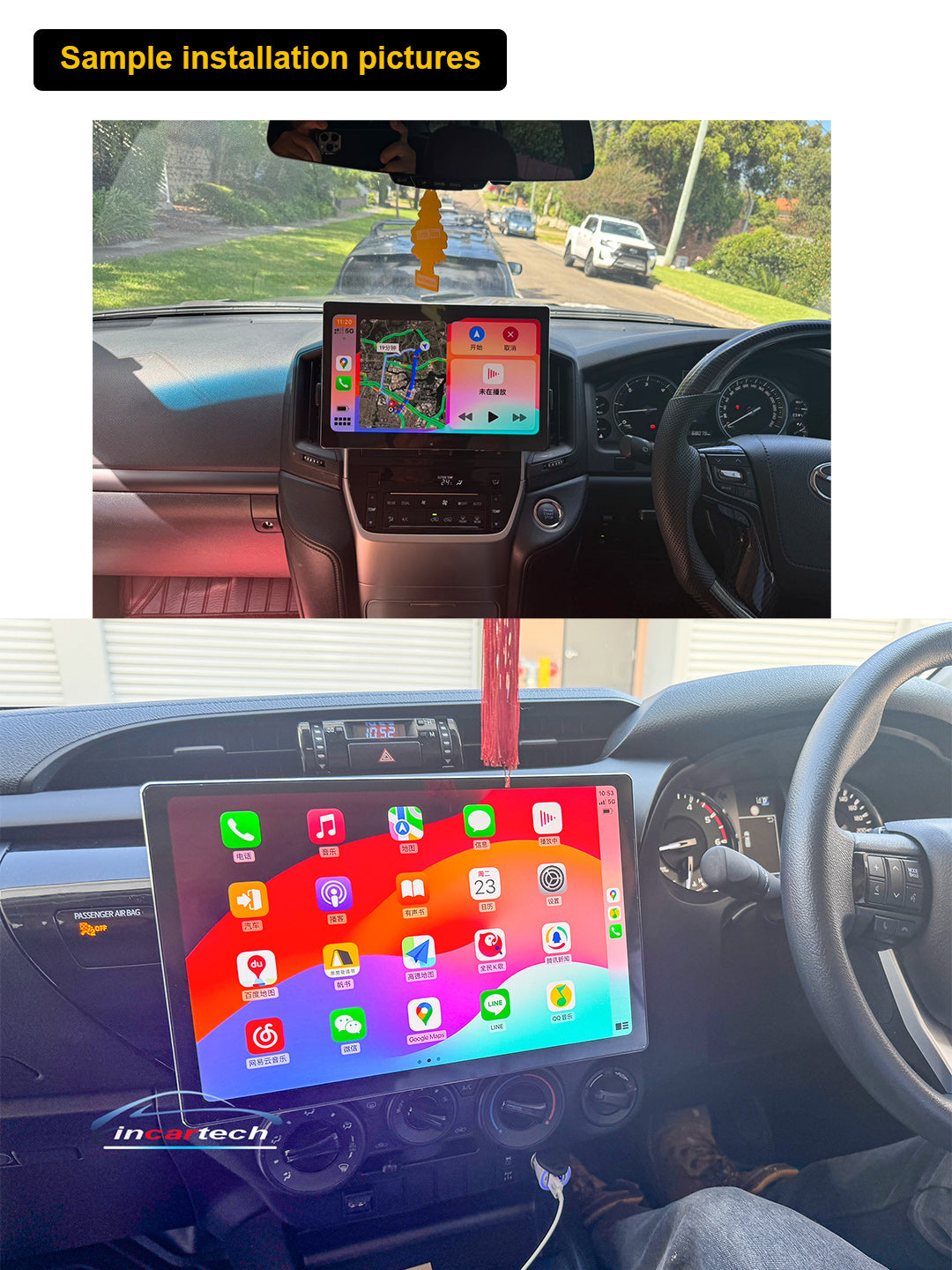 Mitsubishi Triton 2006-2016 13.3 GPS Satnav Bluetooth Stereo Wireless Apple CarPlay Android Auto